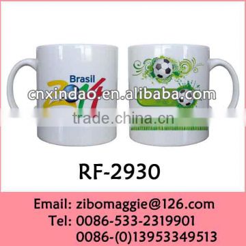 20oz U Shape Promotion Ceramic Mug with Printing for Engraved beer Mug