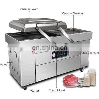 LONKIA Double Chamber Vacuum Packing Machine For Sea Food / Salted Meat / Dry Fish / Pork / Beef / Rice photo-2