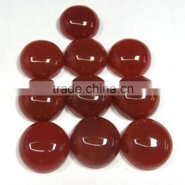 Red Chalcedony 15x15 mm Round Cabochon
