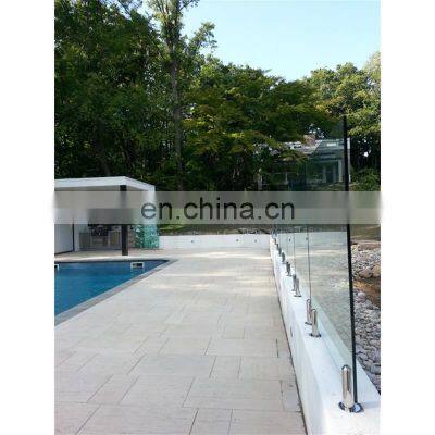 Stainless steel balustrade glass railing square spigot for the glass