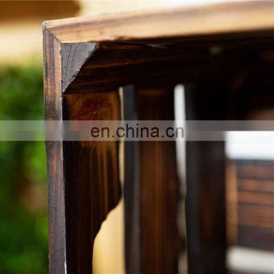 Wholesale Vintage Farmhouse Decor Handmade Rustic Cheap Wooden Storage Vegetable Fruit Crates For Sale photo-2