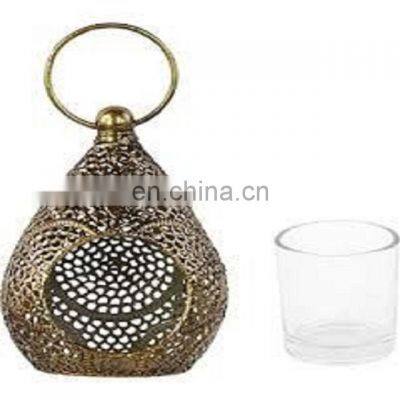 Moroccan antique golden shiny lantern