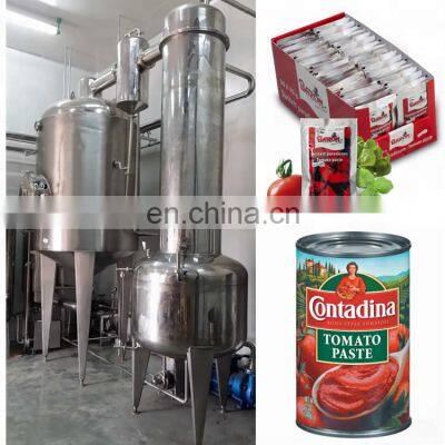 Automatic commercial small scale tomato paste making and packing machine industrial tomato concentrate maker make price for sale