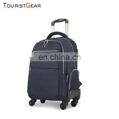 Wheeled trolley Backpack Large Rolling Waterproof Travel Carry On Luggage Suitcase For Business