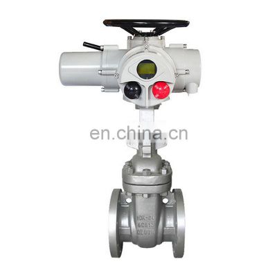 Flange Electric Gate Valve Stainless Steel JIS 10K Flange On Off Type Multi Turn Motorized Actuator Gate Valve