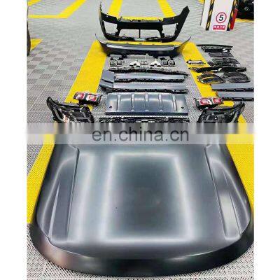 For RANGE ROVER VOGUE L405 13-17 change 2018 SVO style PP material body kit include front rear bumper hood headlight taillight