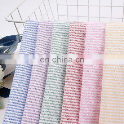 Available from stock TC oxford plaid fabric polyester-cotton yarn-dyed oxford plaid garment fabric  strip fabric