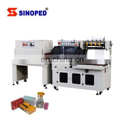 SINOPED Automatic 3 4 Side Sealing Shrink Wrapping Machine Heat Shrink Packaging Machine