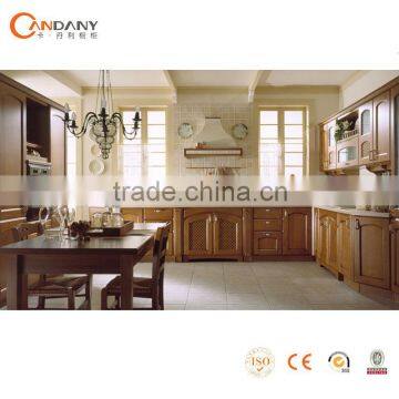 CDY055 Classic solid wood kitchen cabinet