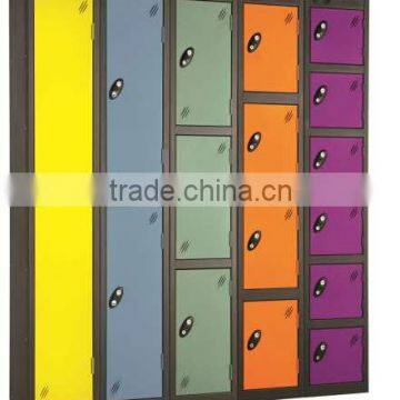 White Folding Single Door Police Uniform Steel Locker / Employee Storage Metal Locker photo-5