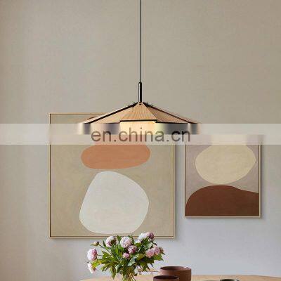 New Log Pendant Light Japanese Retro LED Hanging Lamp For Restaurant Bar Balcony Bedroom Study Handmade Wood Art Chandelier