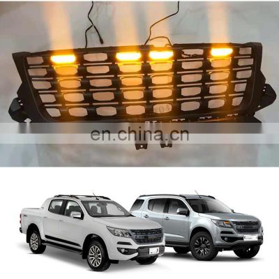 4X4 Car Accessories Led Light Grill Auto Front Grille For  Colorado s10 2016-2018