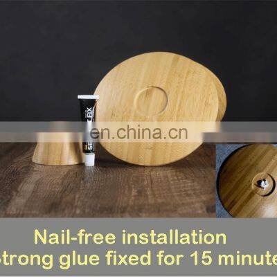 Kitchen & Tabletop Bamboo Tall Cake Display Tray Dessert Snack Pallet Dried Fruit Snack Bread Tasting Plate photo-3