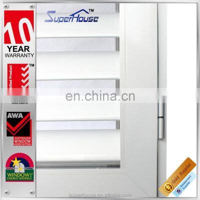 Superhouse Special Aluminium Exterior Aluminium Vented Loure Door With Chinese Best Workmanship
