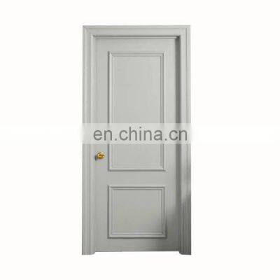 Wooden hotel timber flush office bedroom house apartment decorations modern interior custom white painted solid wood door