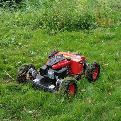 remote brush mower, China radio controlled slope mower price, rc mower for sale