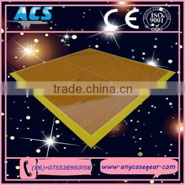 ACS movable dance floor, wood dance floor, aluminum edge for dance floor