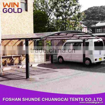 Popular Guangzhou modern 2 car aluminum carport polycarbonate carport tent for sale