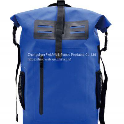 OEM ODM Custom PVC Waterproof Fabric 33L Foldable Roll Top Waterproof Dry Bag Waterproof Backpack