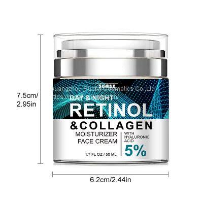 Kin Care Facial Moisturizer Retinol Cream For Women And Men Face Day And Night Cream Reduce Wrinkles 50ml photo-4