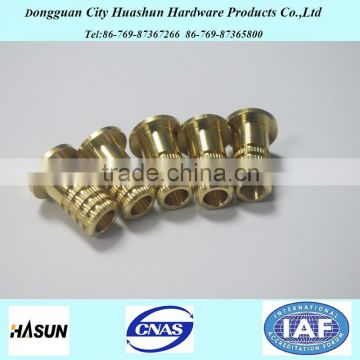 High Precision custom cnc turning service parts, brass Hose Plug