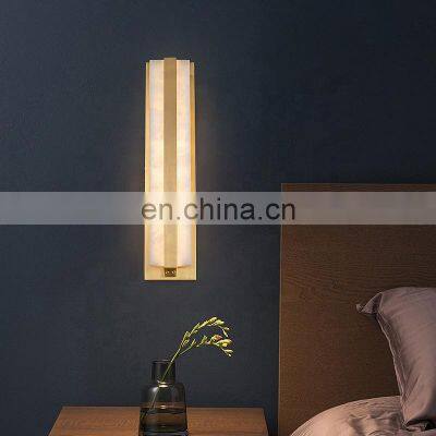 Bedroom Bedside Lamp Modern Simple Living Room Dining Room Alabaster Wall Lamp photo-4
