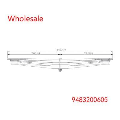 9483200605 Rear Axle Wheel Parabolic Spring Arm of Heavy Duty Vehicle Wholesale For Mercedes Benz