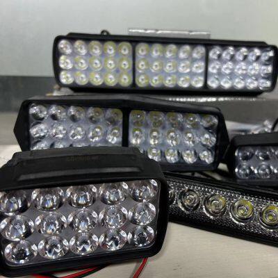 15led Spotlight 15 Kralen 12V Universe Lights Spotlight Mistlamp Gemodificeerde Led Koplamp Rechthoekige Licht Spiegel Lamp