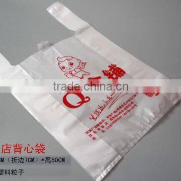 alibaba china with holder hdpe t-shirt plastic bag for supermarket with low price