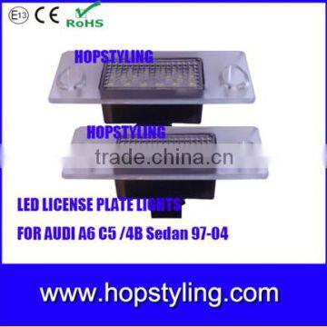 China supplier 18 SMD LED License plate number for A4 B5 Car number plate light canbus no error code