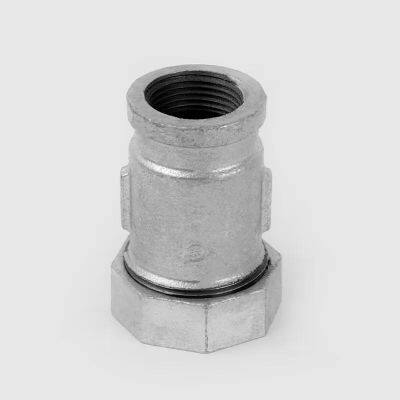 2″ Female Socket Coupling x 2″ Male NPT Galvanized Steel