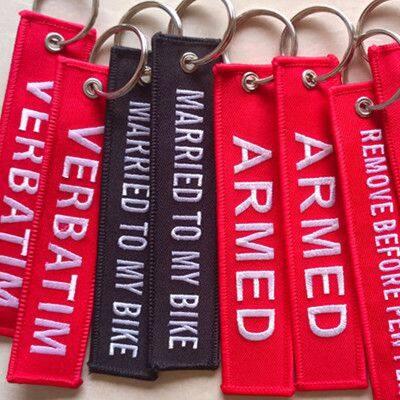 Flight Crew Azurair Embroidery Keychains