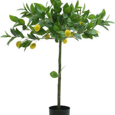 Hot Sales New Design Bonsai Stand Simulation Plastic Tree Real Touch 120cm Lemon Tree Artificial Tree Indoor Home Outdoor