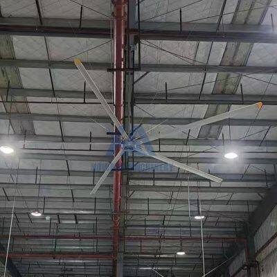 Factory Price 24ft PMSM Motor Big HVLS Ceiling Fan for Sale photo-3