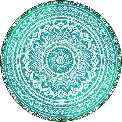 CUSTOM DESIGNS POLYESTER ROUND BEACH TOWELS EXPORTER