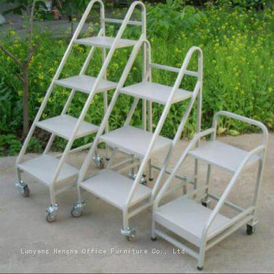 Mobile Book Cart for Library | Rolling Book Trolley for Book Storage & Transport