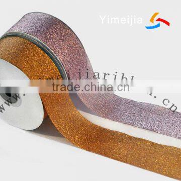 Decorative colored glitter ribbon