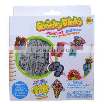 DIY Hand Craft Printed Shrinky Dinks Handmade Craft Kit for Kids