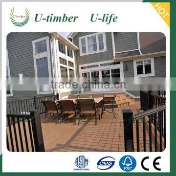 100% recycycled engineered wood composite thermowood decking