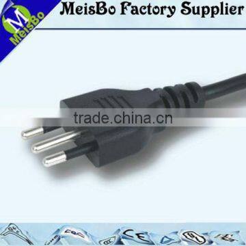 10A 250V Italy 3Pins ac adapter plug sizes