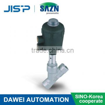 JZF series 2/2 way poston operated angle seat valves solenoid valve water valve