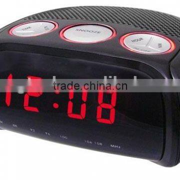 High Quality AM FM Dual Alarms Light Rim Clock Radio photo-2