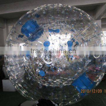 CE snow zorbing ball / kids grass zorb ball / grass snow ball