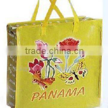 glossy lamination pp woven shopping bag