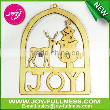 2014 modern decorative laser cut wooden christmas reendeer craft