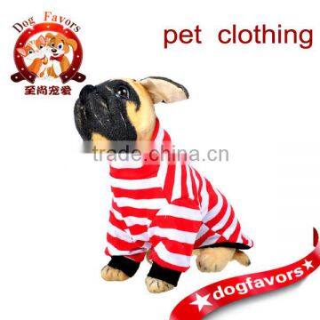 2014 New Style Summer Pet Puppy Cat Small Dog Clothes Apparel Shirt Can be Customized Size Cotton Stripe Style