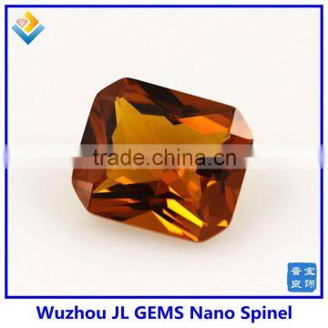 wholesale Heat Resistant Octagon Yellow Citrine Nano Spinel