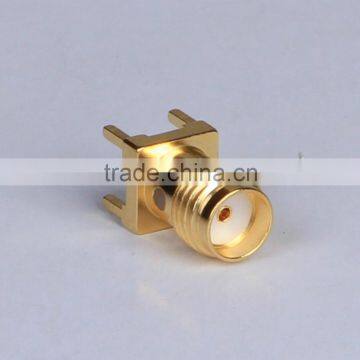 RF connector, 50 ohms female coaxial cable SMA connector for PCB