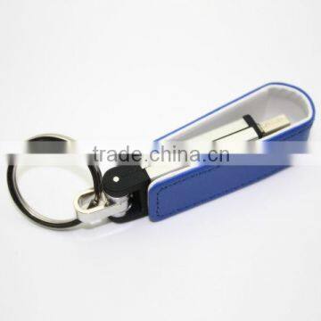 Full capacity usb leather flash drive with free logo