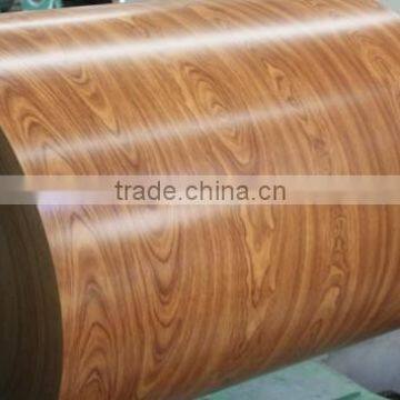 wood design color PPGI /prepainted steel coil